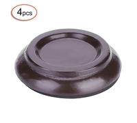 LiebeWH Piedini per Pianoforti Rotondi in Legno di Faggio Set Non Slip di Tazze di Alberi per Piano (BROWN)