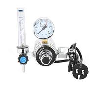 LiebeWH Regolatore di Pressione CO2, Regolatore di CO2 in Lega di Zinco con Manometro e Flussometro, Riduttore di Pressione Costante da 0 a 25 MPa, per Apparecchiature di Saldatura e Saldatori con