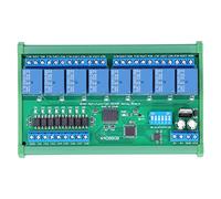 LiebeWH, Relè Scatola Guida, Relè a Stato Solido, Modulo 8 Ingressi 8 Uscite Scheda di Espansione PLC DIN35 con Guscio 12V