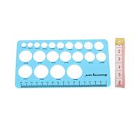 LiebeWH Righello per Capezzoli in Silicone Strumento di Misurazione Flessibile della Flangia del Seno per la Misurazione Rapida della Flangia del Tiralatte, Previene il Dolore per le Mamme Che (BLUE)