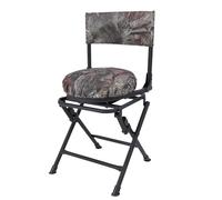 LiebeWH Sedia da Campeggio Portatile, Design Ergonomico e Leggero per la Pesca e le attività all'aperto, Rotazione a 360 Gradi con Tessuto Oxford e Struttura in Ferro