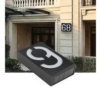 LiebeWH Targhe Solari Impermeabili a LED per Numero Civico con Design a Caratteri Grandi e 6 Luci a LED Numeri Luminosi per Insegne Esterne Illuminate per Cancelli Stradali del Cortile di Casa