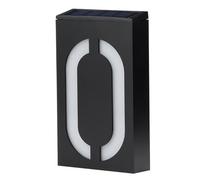 LiebeWH Targhe Solari Impermeabili a LED per Numero Civico con Design a Caratteri Grandi e 6 Luci a LED Numeri Luminosi per Insegne Esterne Illuminate per Cancelli Stradali del Cortile di Casa