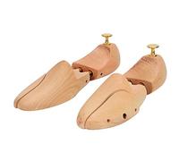 LiebeWH Tendiscarpe in Legno da 2 Pezzi, Barella Regolabile per Modellare le Scarpe, Supporti in Legno e Acciaio Inossidabile, Ideali per Scarpe Eleganti e Stivali da Uomo (45 46)