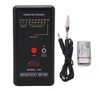 LiebeWH Tester di Resistenza Superficiale Tester di Elettricità Statica Portatile in ABS Strumento di Misura della Resistenza Superficiale con Filo di Terra