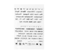 LiebeWH Timbri Trasparenti con Alfabeto Set di Timbri Trasparenti con Lettere e Numeri in Silicone Riutilizzabili Lavabili Texture Trasparente per la Creazione di Cartoline di Album Fai-da-te