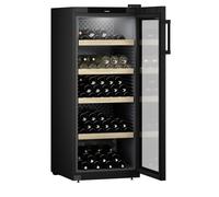 Liebherr Cantina vino a libera installazione WPbl 4601 con porta in vetro e telaio nero da 60 cm
