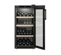 LIEBHERR WPbl 4201 001 20 CANTINETTA, 141 bottiglie, 4 ripiani, dimensoni: L 59,7 cm, A 128,4 P 76,3 Nero/Vetro, classe E