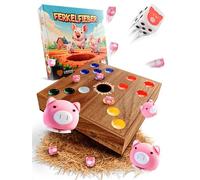 Liebholz® Febbre di maialino originale [Big Hole] con istruzioni (lingua italiana non garantita), divertente gioco di maialino in legno FSC Samena, gioco di società per tutta la famiglia, gioco da