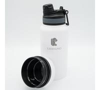LIEBHUND ThermoBott - Borraccia termica da 700 ml in acciaio inox isolato per cani con ciotola