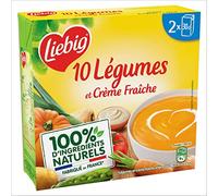 Liebig Zuppa con 10 verdure e crema fresca, 2 x 30 cl
