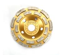 LIEBKRAFT Mola diamantata Premium 125 mm x 22,23 mm - Mola doppia fila per calcestruzzo, pietra e mattoni - Universale per smerigliatrici angolari per calcestruzzo, dischi abrasivi - EN 13236 (Premium