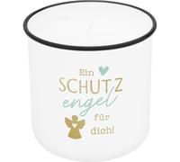Lieblingskerze in Emailleoptik Motiv "Ein Schutzengel für dich"
