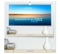 Lieblingsorte an der Ostsee (hochwertiger Premium Wandkalender 2026 DIN A2 quer), Kunstdruck in Hochglanz: Kleine Strandparadiese und verträumte ... führen Sie durch das ganze neue Jahr.
