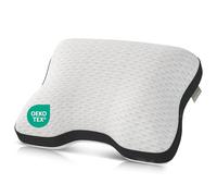 Liebscher & Bracht Cuscino cervicale ortopedico per il supporto in caso di dolore al collo, 40 x 55 cm, cuscino per dormire ergonomico e regolabile in altezza, medio resistente e solido, traspirante e