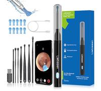Liebssen Otoscopio Pulizia Orecchie Pulisci Orecchie con Telecamera 1080P HD Fotocamera da 3,5 mm Impermeabile Endoscopio con 6 Luci LED, Pulisci Orecchie per iPhone, iPad e Android