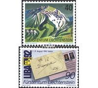 Liechtenstein 1023,1026 (Completa Edizione) MNH ** MNH 1991 Montagne, Filatelia (Francobolli per i Collezionisti) Francobollo sul Francobollo