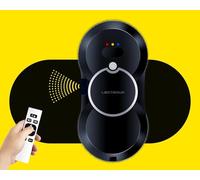 LIECTROUX HCR-10 Robot pulitore per vetri con spruzzatore d'acqua, super sottile, pulitore automatico per vetri triplo sistema di sicurezza, robot pulitore vetri con telecomando