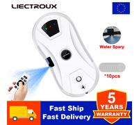 Liectroux YW610 Robot per la pulizia delle finestre, spruzzo d'acqua ultrasonico, aspirapolvere robot ultrasottile per finestre, tergicristallo domestico, pulizia a secco e a umido, percorso AI, WHITE