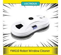Liectroux YW610 Robot per la pulizia delle finestre, spruzzo d'acqua ultrasonico, aspirapolvere robot ultrasottile per finestre, tergicristallo domestico, pulizia a secco e a umido, percorso AI,