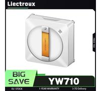 Liectroux YW710 Robot per la pulizia delle finestre, doppio spruzzo d'acqua, telecomando e controllo tramite app, aspirazione 2500 Pa, basso rumore, 360 ° Ruota guida