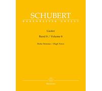 Lieder, Band 8 (Hohe Stimme).Singpartitur, Sammelband, Urtextausgabe. BÄRENREITER URTEXT