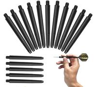 Liekadijiae 100 Pezzi Darts Shafts, Freccette Gioco Accessori, Nylon Darts Shafts, Set Steli per Freccette Gioco, Freccette Filettati 2BA Steli, per Freccette Morbide e Freccette in Acciaio (Nero)
