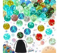 Liekadijiae 20 Pezzi Multicolorate, Sfere Vetro Luminose, Progetti Fai Da Te o Decorazione Casa, Gioiattoli Sportivi Interni Esterni