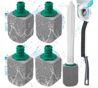 Liekadijiae 7 Pezzi Pulisci Water WC, Pietra Pomice Pulizia Pietra con Manico, Pietra Pomice per la Pulizia, Spazzola per Pulizia Fessure, Spazzola per la Pulizia Degli Angoli con Setole Dure