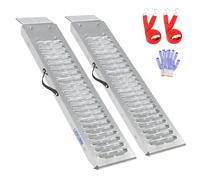 LIEKUMM 2 rampe di accesso in acciaio per rimorchi, auto, garage, moto elettriche, ATV, officina, magazzino, rampa di carico, moto, 2 pezzi