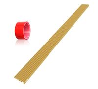 LIEKUMM Rampa con soglia di 1,5 cm di altezza, rampa per sedie a rotelle in PVC tagliabile, striscia per porte con portata di 800 kg, per ingressi, vialetti, bagni (giallo)