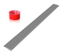LIEKUMM Rampa di soglia per porta in PVC - Altezza: 1 cm - Carico massimo: 800 kg - Per sedia a rotelle elettrica, passeggino, garage, grigia