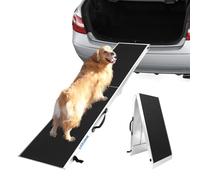 LIEKUMM Rampa per Cani, 184,5 cm Rampa auto cane pieghevole, Capacità 180KG Rampa da Auto per Animali in alluminio con superficie antiscivolo