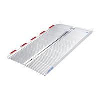 LIEKUMM Rampa per Sedia a Rotelle, 120Lx72W Rampe per Disabili, Capacità 300KG Rampa Pieghevole in alluminio per sedie a rotelle per gradini, scale, handicap, porte