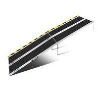 LIEKUMM Rampa per sedia a rotelle, 304 cm, portata 300 kg, in alluminio, antiscivolo, per sedia a rotelle, per sedia a rotelle, per casa
