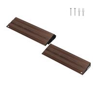 LIEKUMM Rampe per soglia in alluminio, altezza 2,5 cm, portata 1000 kg, rampa per sedia a rotelle per marciapiedi, gradini, scooter, passeggini, rampa per soglia rimovibile, effetto legno scuro