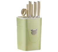 Liemuao Porta utensili per coltello e forchetta, cucchiaio, organizzatore lavello cucina, portacucchiaio, scolapiatti per lavello da cucina, cestello di essiccazione per lavello (verde)