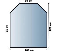 Lienbacher Piastra di base in vetro smussata su entrambi i lati / con smusso