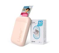 Liene Stampante Fotografica Portatile 2 x 3 con 50 Zink Carta Autoadesiva, Mini Bluetooth per iOS/Android Smartphone, Istantanea per iPhone
