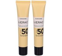 Lierac Sunissime Il Fluido Solare Vellutato Viso SPF50 2x40 ml Crema s
