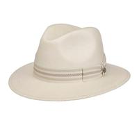 LIERYS Cappello Panama Vancoma Traveller Uomo - Made in Ecuador Estivo Paglia da Sole con Nastro Grosgrain, Grosgrain Primavera/Estate Estate - M (56-57 cm) Bianco Crema