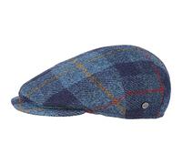 LIERYS Capri Harris Tweed Coppola Uomo - Made in Italy Cappellino Lana Cappello Invernale con Visiera, Fodera Inverno Autunno/Inverno - 58 cm Blu
