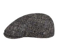 LIERYS Coppola Volker Wool Uomo - Made in Italy Cappello Piatto Cappellino Lana con Visiera, Fodera Inverno Autunno/Inverno - 57 cm Grigio