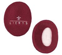 LIERYS Earbargs Paraorecchie Donna/Uomo - Scaldaorecchie Foderato in Pile - Protezione dal Vento/Freddo - avvolgono Completamente l'orecchio - Rosso Bordeaux M