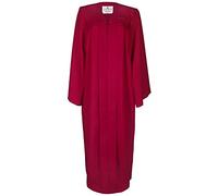 LIERYS Toga Donna/Uomo - in Nero, Blu, Rosso - nelle Taglie S-XL - con Chiusura a Pressione - Mantellina per Le celebrazioni di università, maturità Rosso Bordeaux M