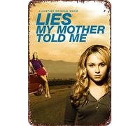 Lies My Mother Told Me, cartello decorativo in metallo per soggiorno, bar, cartello decorativo per parete, 30,5 x 20,3 cm
