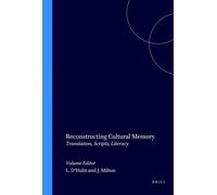 Lieven D'Hulst Reconstructing Cultural Memory (Tascabile)