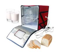 Lievitatore per pane, scatola di lievitazione portatile con controllo della temperatura, chiusura con cerniera, sacchetto per lievitazione dell'impasto con ripiano interno, adatto per preparare pane