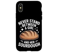 Lievito naturale Ragazza Funny Bread Baker Custodia per iPhone X/XS