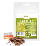 Lievito per Sidro Ciderini DRY 5g/20L + Scaglie di Quercia, Lievito per la Fermentazione di Mele, Pere e Altri Frutti